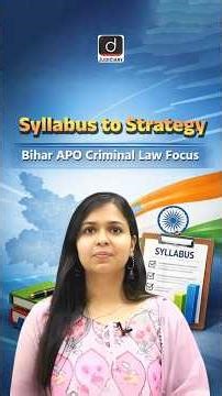 Bihar APO Criminal Law Focus | Bihar Judiciary 2026 | Drishti Judiciary