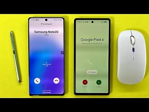 Incoming + Outgoing Call & Timer on Google Pixel 6 using a computer mouse Vs Samsung Note20