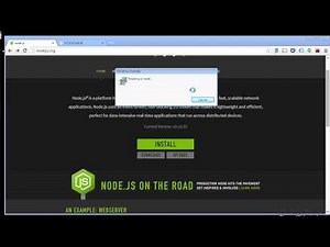 Learning Ember.js Tutorial | Installing Node.js - Windows