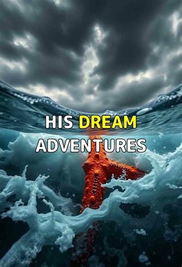 The Sleepy Starfish’s Deep Ocean Dream. #Shorts