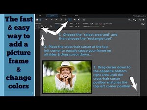 PhotoDirector 9 & 8 - Add & Customize a Picture Frame Using Layers