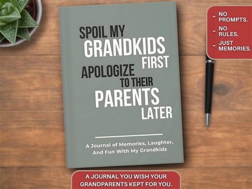 Grandparents Journal for Grandma: New Grandparent Memory Book Gift From Grandkids - Etsy