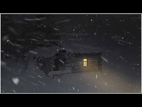 Heavy Blizzard at a Wooden Cabin┇Snow Ambience & Wind Sound Effect for Sleep, Study & Relaxation