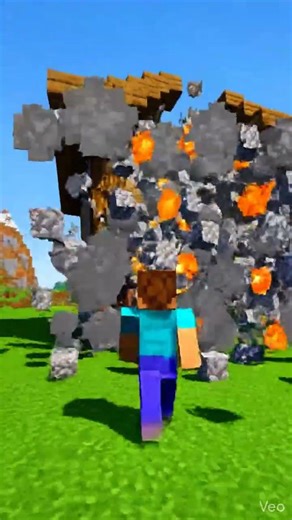 “I put 3 TNT in a normal house… the result shocked me 😳 #gameexperiment