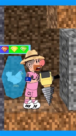 amazing digital circus perbedaan sifat messi dan ronaldo #sakura #minecraft #shorts