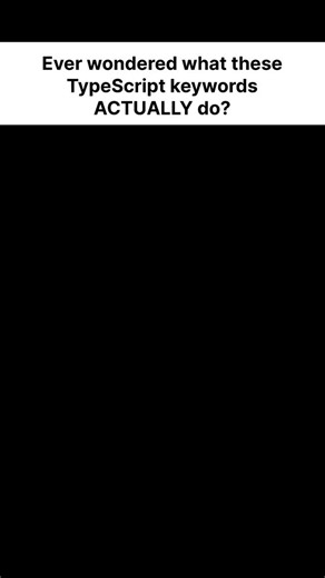 H | Tech & Programming on Instagram: "TS basics you should know. #coding #learntocode #programming #engineering #developer #software #softwaredevelopers #softwareengineer #reels #fyp #codingforbeginners #typescript #code #learning #consistency #computerscience #ts #growth #development #dev"