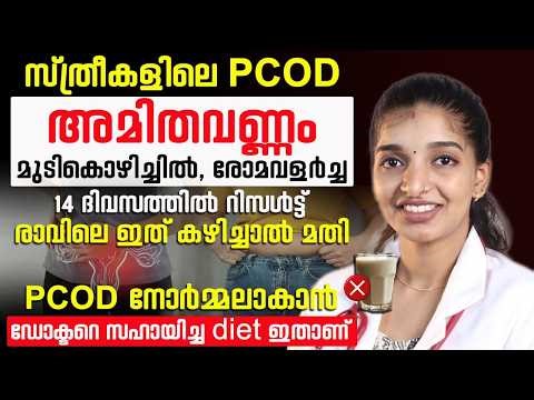 PCOD വരാൻ കാരണം ? PCOD 14 ദിവസത്തിൽ റിസൾട്ട് കാണാം രാവിലെ ഇത് കഴിച്ചാൽ മതി ¦ pcod malayalam
