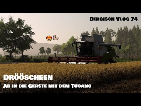 Ls19 / Bergisch Farmvlog / DRÖÖÖSCHEEN 🌾😍 Das Gersten-Dreschen beginnt / 74