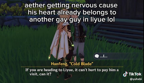 Grandpas in Genshin Impact Acknowledge Aether as Gay