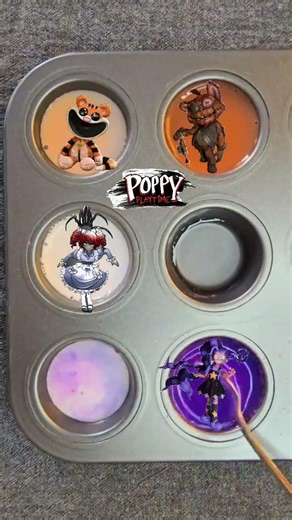 Orange White Purple Color Mix 🎨 | Satisfying Poppy Playtime Magic #poppyplaytime #shorts