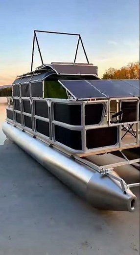 Insane DIY Pontoon Boat Build For Wild Camping! 🛠️ #PontoonBoat #DIY