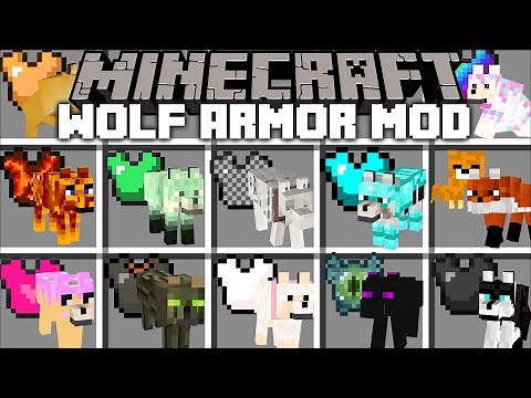 Minecraft TAME WOLF ARMOR MOD / FIND YOUR OWN WOLF AND TAME IT WITH YOUR ARMOR !! Minecraft Mods