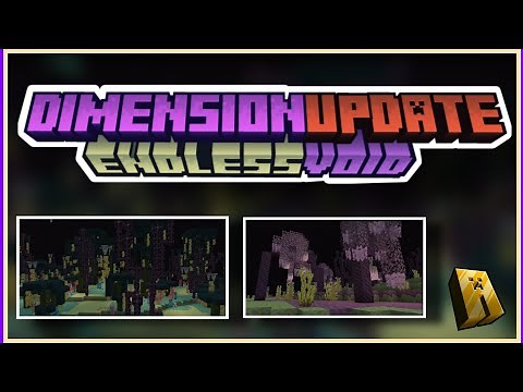 The Dimension Update: Endless Void addon for Minecraft Bedrock Edition | The End Update Addon (Mcpe)