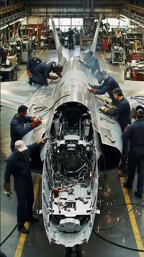 Worker's Building A Powerful Fighter Jet Together— Ultra Realistic Footage !