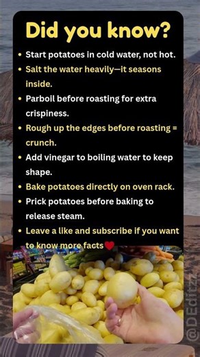 Potato Cooking Secrets Chefs Never Tell#lifehacks#food#trending#didyouknow#facts#potato#cook#shorts