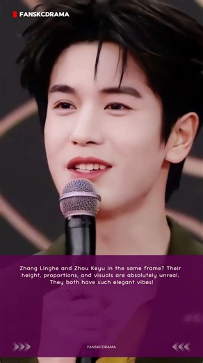 Zhang Linghe and Zhou Keyu impressed fans with their standout visuals and elegant presence.