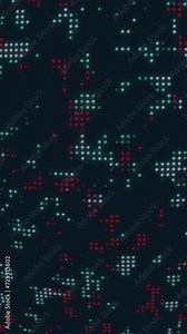 Digital motion background for social media story. Digital dotted pattern. Motion effect video with dotted texture