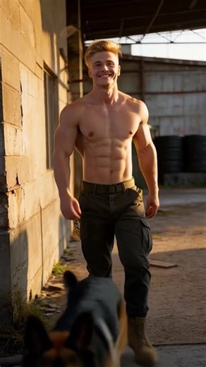 Bodybuilder And His Dog #musclebuliding #muscle #model #bodybuilders #aesthetic #motivation #male