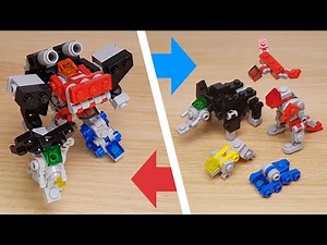 Mighty Ancient Beasts Unite to Form a Giant Robot! - Tera Force V #lego #moc #legomoc #レゴ #レゴ変形ロボ