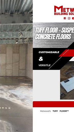 See the Strongest Concrete Suspended Floor System in Action #structural #construction