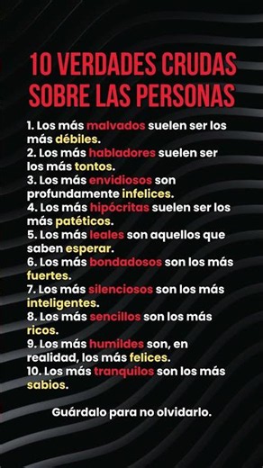 🧠 10 verdades crudas sobre las personas que debes conocer #frases #motivacion #frasesprofundas