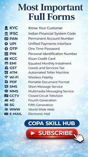 Most important Full Form #remember #viral #iti #computer #like