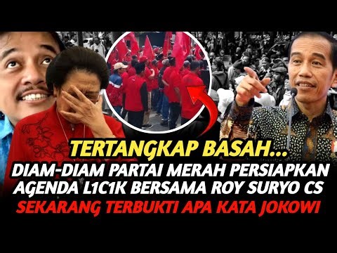 TERTANGKAP BASAH ! PDIP PERSIAPAN AGENDA L1C1K BERSAMA ROY SURYO CS ! TERBUKTI APA KATA JOKOWI !