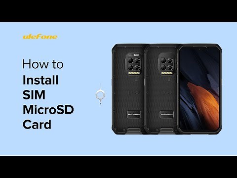 How to Install SIM&microSD Card on Ulefone Armor 9 or Armor 9E