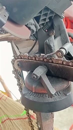 Rapid sharpening process of chain saw teeth