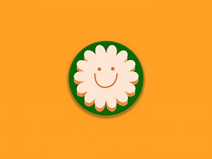 Smiley Flower Sticker | Waterproof, Glossy or Matte, Vinyl - Etsy Australia
