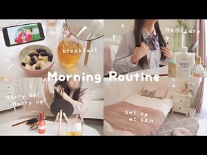Morning routine of Japanese high school students who get up at 5am