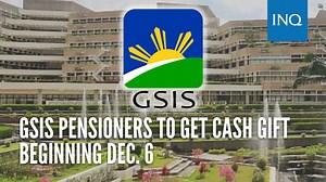 More than 328,000 qualified pensioners of the Government Service Insurance System (GSIS) will get their Christmas gift—up to P10,000 in cash each—starting December 6. Read more: https://inq.news/GSIScashgift | INQUIRER.net