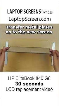 How to replace LCD Screen on HP EliteBook 840 G6. Step-by-step instructions