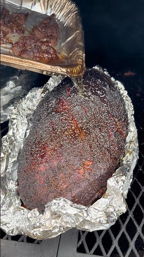 14 hour low and slow smoked brisket #BBQ #Meat #Brisket #OffsetSmoker#Food #Delicious #lowandslow