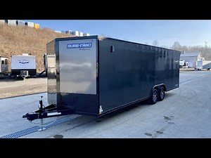 2021 Sure-Trac 8.5x24' Pro Series Enclosed Car Hauler Trailer 9900# GVW * CHARCOAL BLACKOUT EDITION