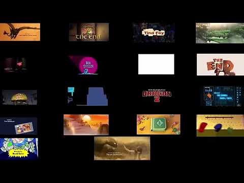 every DreamWorks 2010s end credits playing all at once (but with angry birds movies audio)