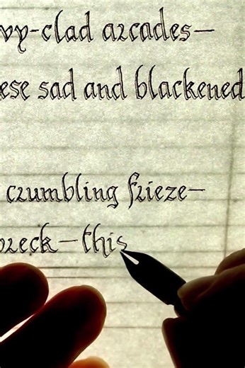 Handwriting E. A. Poe’s “The Coliseum” Part 10