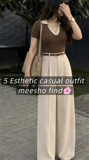 Aesthetic Casual Outfit Ideas ✨ Cute & Trendy Everyday Looks for Girls 🤍 #Shorts