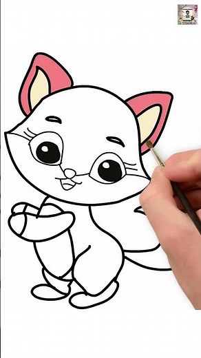 Easy Step by Step Drawing and Coloring Tutorial for Kids. #how_to_draw_ #howtodrawstepbystep