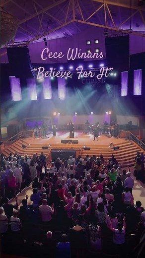 Cece Winans performing “Believe For It” in Belfast!! #cecewinans #praiseandworship #concert