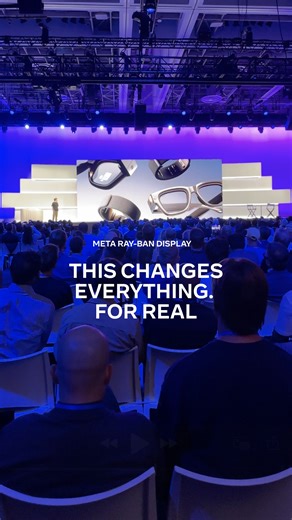 Meet #MetaRayBan Display Meta Neural Band. Our most advanced AI glasses. Ever. 👓 In-lens display ✔️ On-wrist control | Ray-Ban Meta