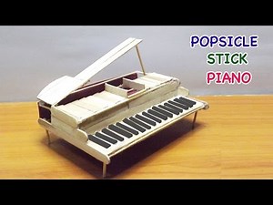 Popsicle Stick Crafts | DIY Miniature Piano - Easy steps