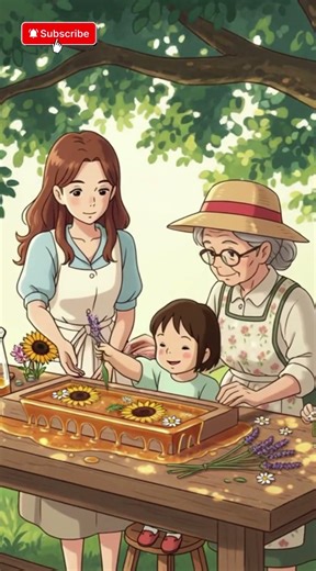 Summer in the Sunflower Garden 🌻 Crafting a Resin Table & Baking Bread | Ghibli ASMR Story