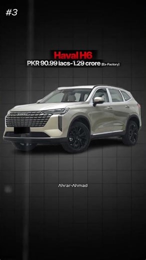 Top 6 Haval Cars in Pakistan 2026 #havalpakistan #havaljolion #havalh6
