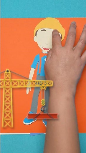 DIY Blippi Construction Craft for Kids! 🎨💜| Easy Blippi Art Project #shorts