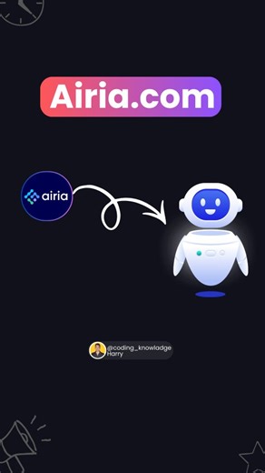 Harry on Instagram: "From raw data to AI agents - in minutes. Comment “AI” to get Link! Built my first AI agent using Airia, the enterprise AI orchestration platform that unifies every model, agent, and workflow in one secure space. No code, no chaos - just seamless automation for creators, teams, and enterprises. Start building smarter today → link in bio 🚀 Follow @coding_knowladge For More #ai #airia #vibecoding #ArtificialIntelligence"