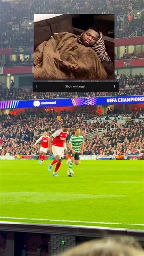 What a boring match 🥱 Only 1 shot on target #arsenal #sportingcp #premierleague #mancity #manutd