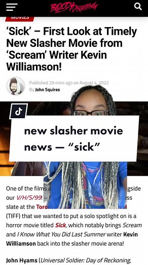 Kevin Williamson's Sick Slasher Movies: Horror News 2022