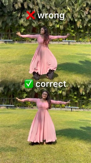 Supriya Kelkar | Dancer | Classical on Instagram: "STOP making this mistake in Kuditta Mettadavu! ❌ You should not bounce your entire body — only your toes should lift. Follow this to fix your adavu instantly: ✔️ Footwork in Udghatita ✔️ Hold your posture in Ayatamandalam ✔️ Light toe jump with heels pointing up ✔️ Hands in Natyarabham ✔️ Arms steady & controlled These small corrections will make your movement 10x cleaner and more professional ✨ 👉 Save this reel for your practice 💬"