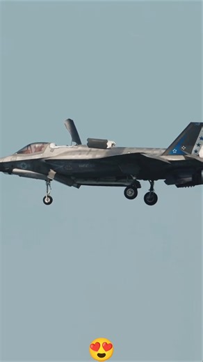 F-35B Lightning II stealth fighter jet performs hovering maneuver #f35 #fighterjet #usaf #airshow